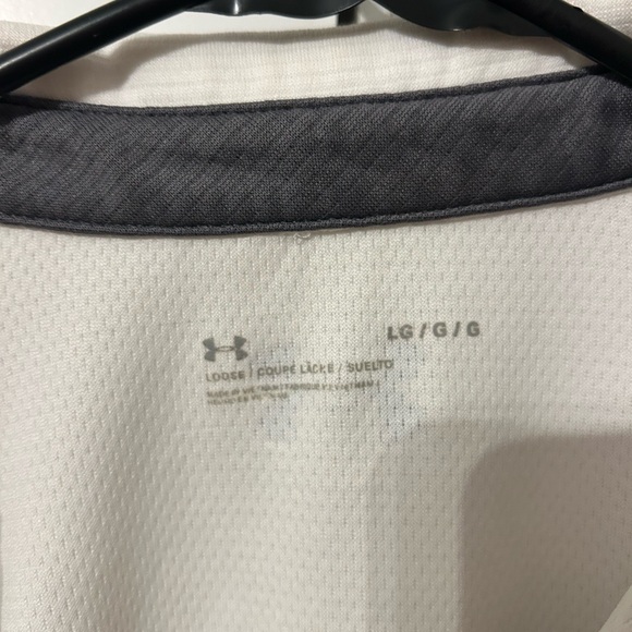 LG White Men's Polo Shirt - Picture 3 of 3